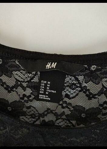 m Beden H&M siyah elbise