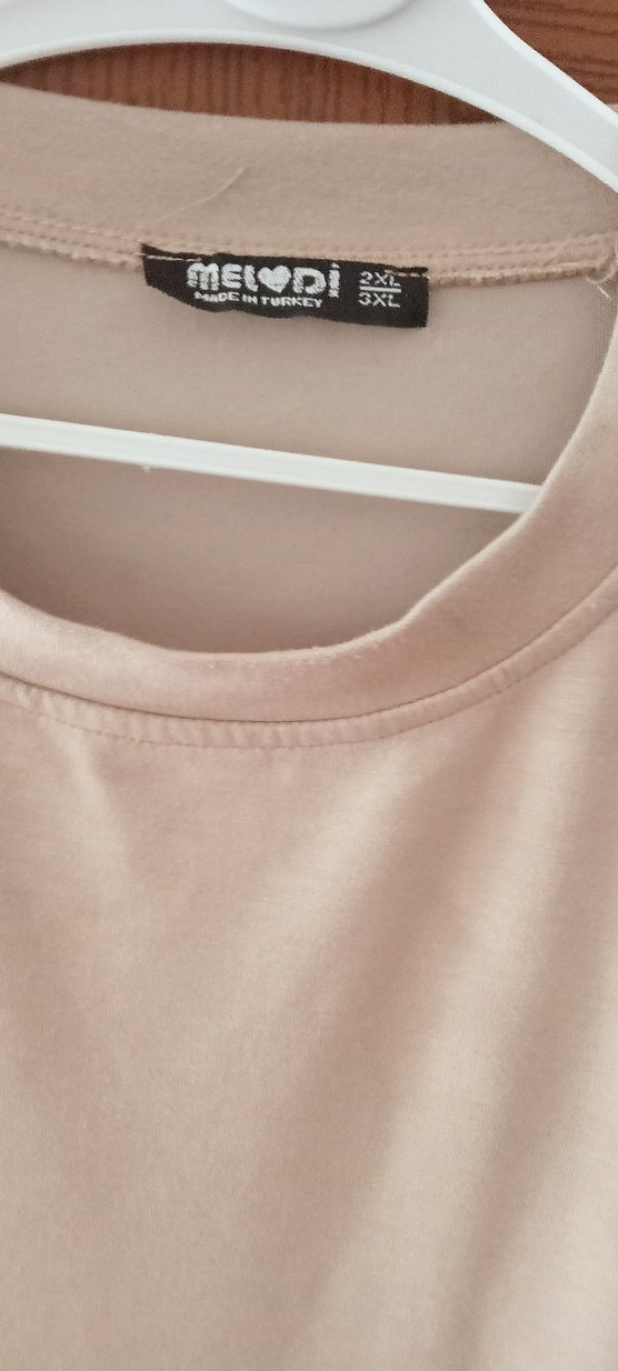 Bej Uzun Kollu Kadın Elbise - Görsel 2