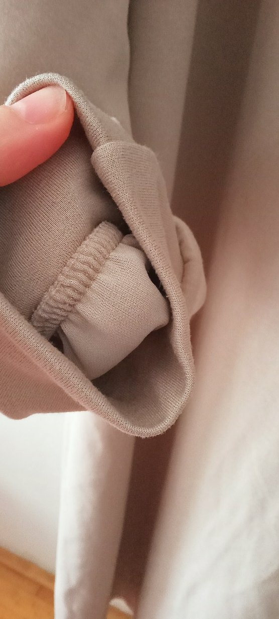 Bej Uzun Kollu Kadın Elbise - Görsel 3