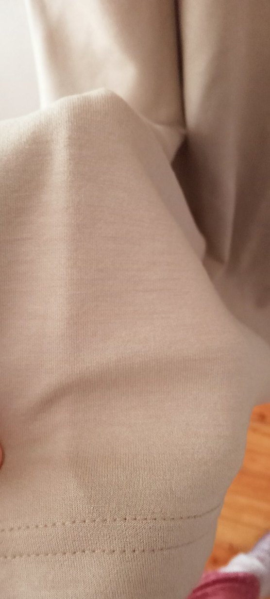 Bej Uzun Kollu Kadın Elbise - Görsel 4