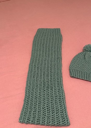 12+ Yaş, > 23 cm Beden Örgü Bere ve Atkı Seti