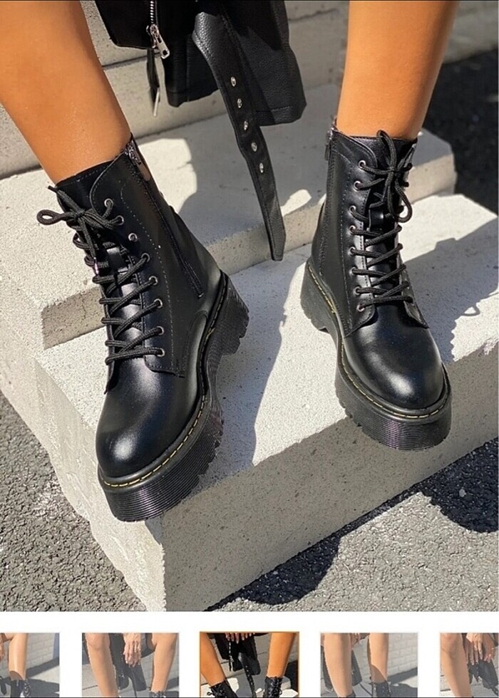 siyah bot postal - Görsel 5