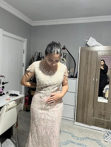 ithal taşlı abiye payetli - Görsel 8