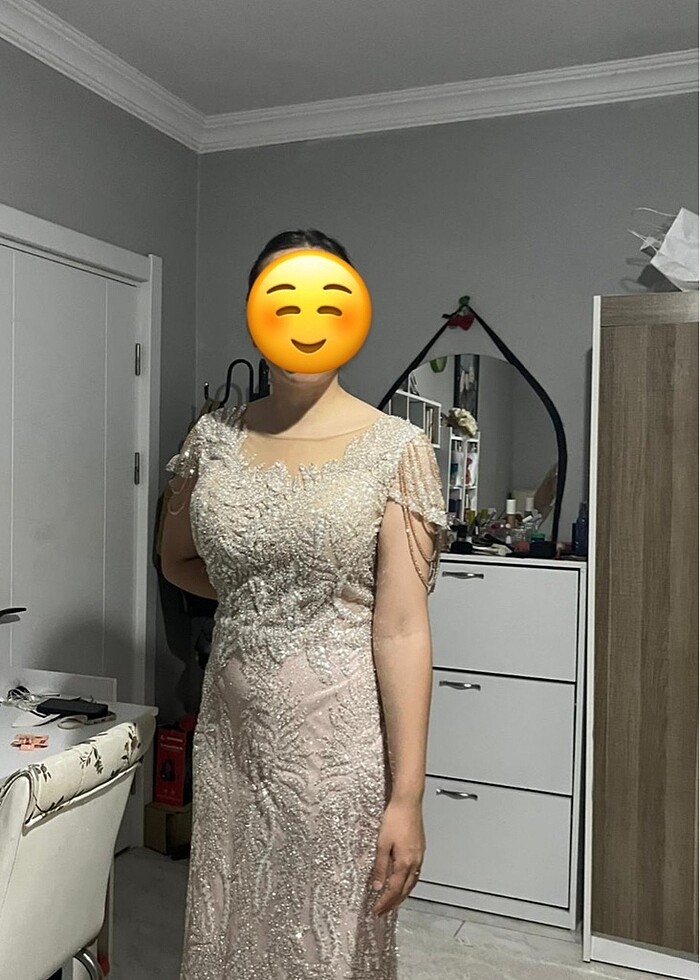 ithal taşlı abiye payetli - Görsel 4