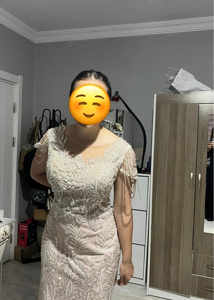 ithal taşlı abiye payetli - Görsel 5