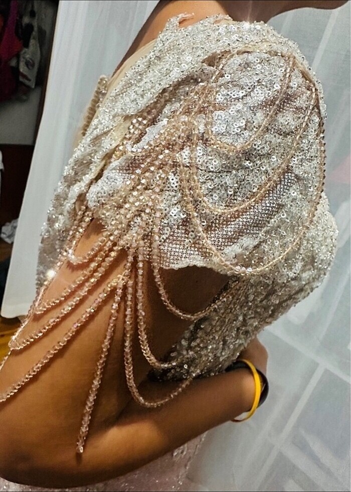 ithal taşlı abiye payetli - Görsel 2