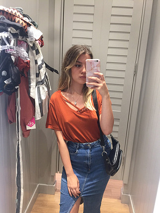 Zara yırtmaçlı etek