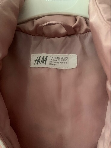 5 Yaş Beden pembe Renk H&M kız çocuk yelek