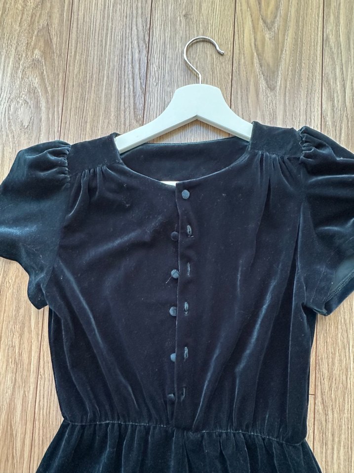 Zara Kadife Lacivert, Düğmeli Kadın Uzun Tulum - Görsel 2