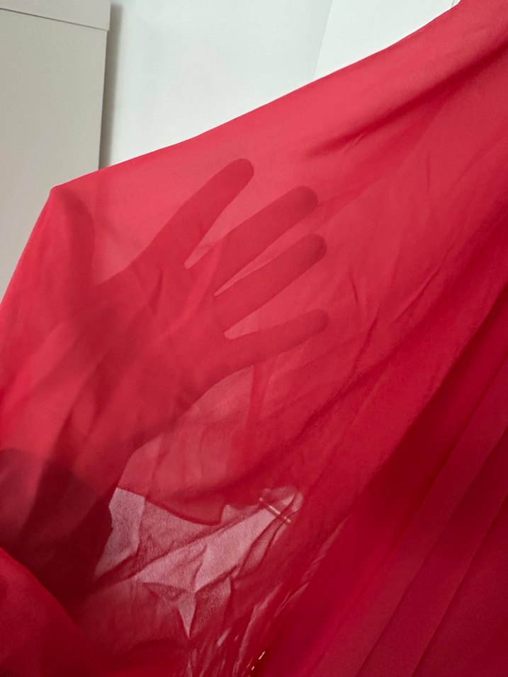 Drapeli Uzun Abiye Elbise - Görsel 3