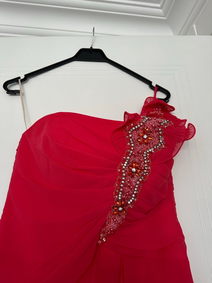 Drapeli Uzun Abiye Elbise - Görsel 2