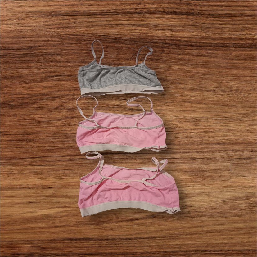 Kız Çocuk Nakışlı Spor Sütyen 3'lü Set - Görsel 2