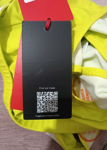 HUGO Sarı Sırt Detaylı Kadın Mayo - Görsel 6