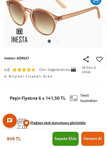 Infinity Atasun optik ten bayan orijinal