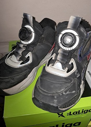 Velcro Bağcıklı Siyah Gri Erkek Çocuk Spor Ayakkabı