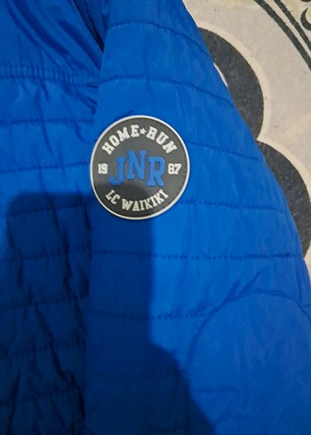 Kapüşonlu Mavi Erkek Çocuk Mont - Görsel 3