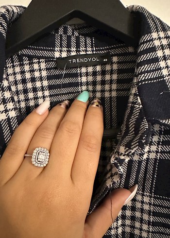 Mavi ekose şort tulum - Görsel 5