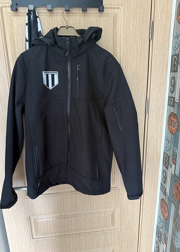 Erkek Siyah Fermuarlı Street Wear Kayak Ceketi