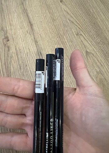  Beden Maybelline Siyah Eyeliner Kalemi 3'lü Set