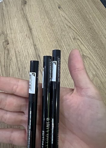  Beden Renk Maybelline Siyah Eyeliner Kalemi 3'lü Set