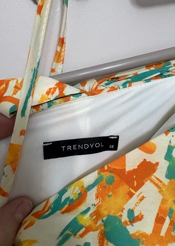 Drapeli Askılı Mini Hamile Tuniği - Görsel 3