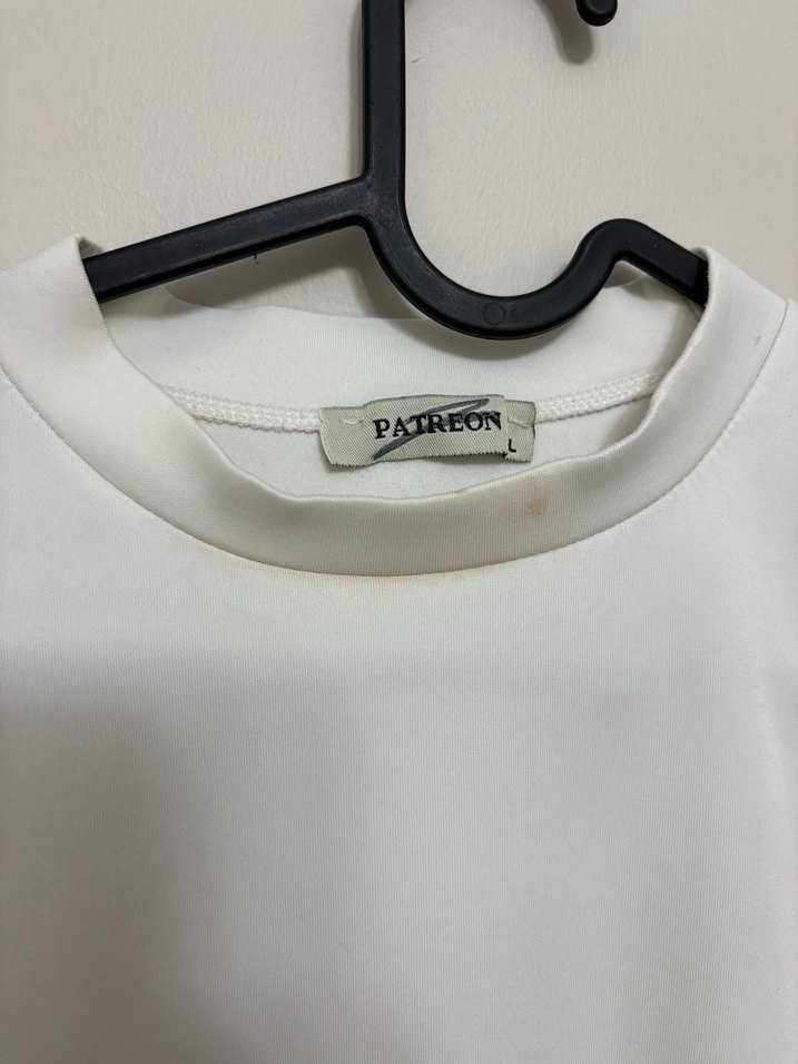 Beyaz Pamuklu Hamile Midi Elbise - Görsel 2