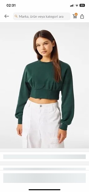 Crop sweatshirt