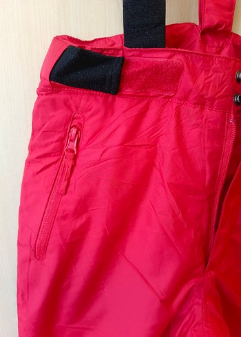 Kızlar için Kırmızı Bel Bantlı Dar Kesim Pantolon - Görsel 2