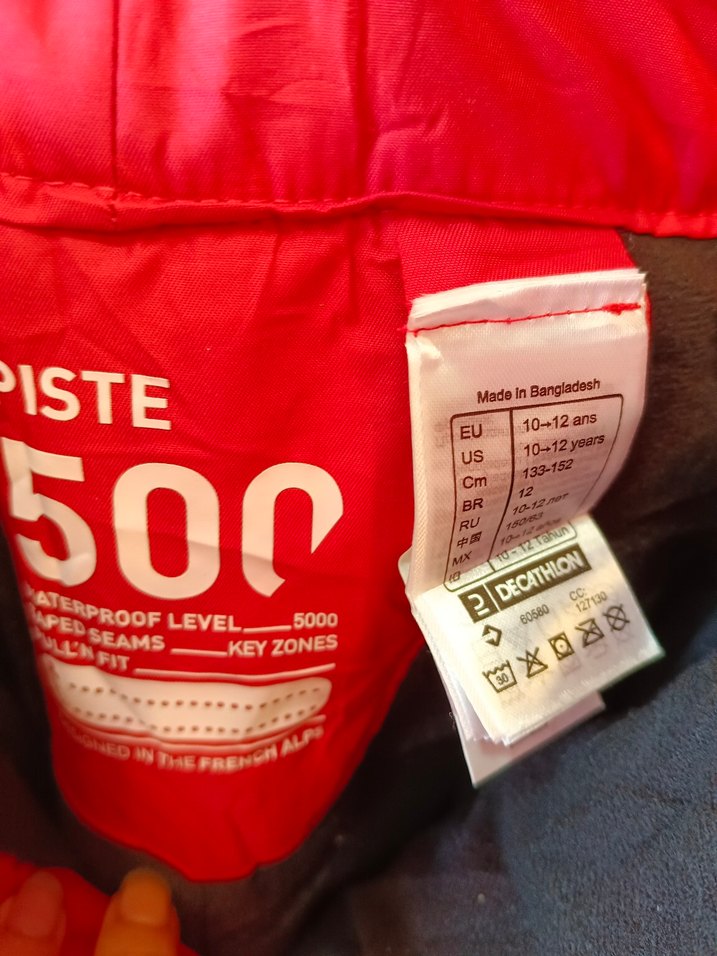 Kızlar için Kırmızı Bel Bantlı Dar Kesim Pantolon - Görsel 4