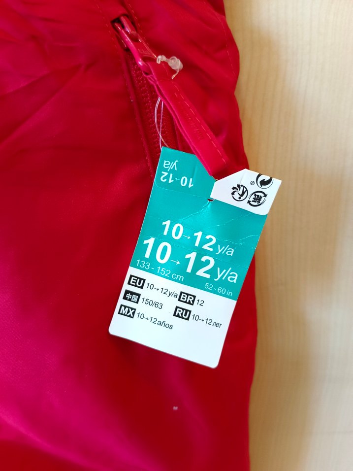 Kızlar için Kırmızı Bel Bantlı Dar Kesim Pantolon - Görsel 3