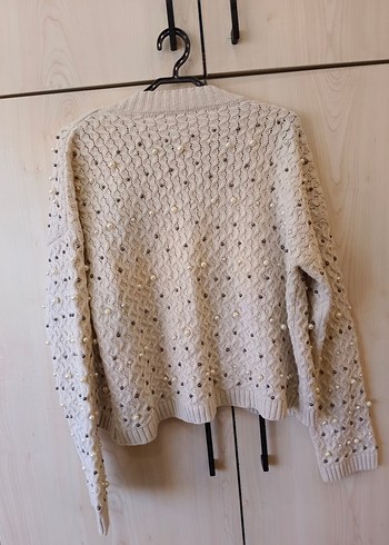 Boncuk Detaylı Bohem Triko Hırka 2 li takim - Görsel 2