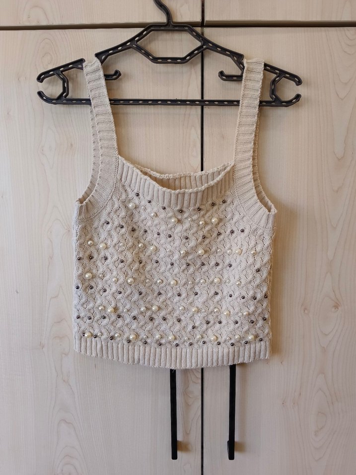 Boncuk Detaylı Bohem Triko Hırka 2 li takim - Görsel 5