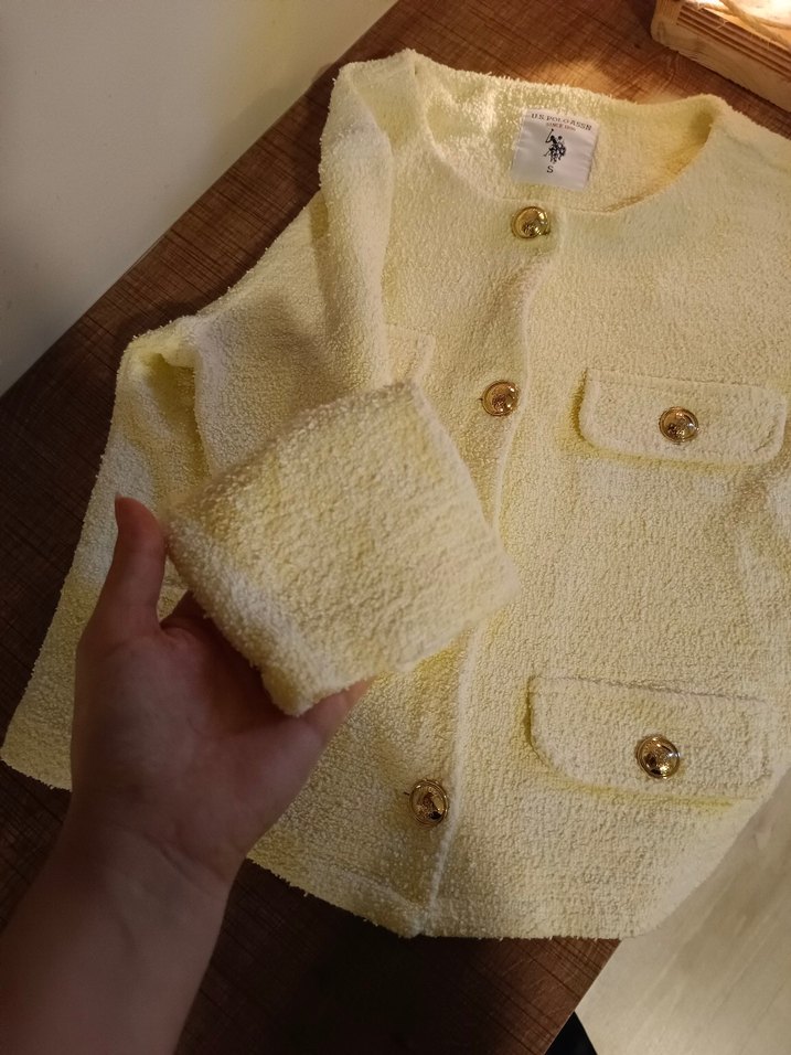 Düğmeli Sarı Kadın Midi Ceket - Görsel 2