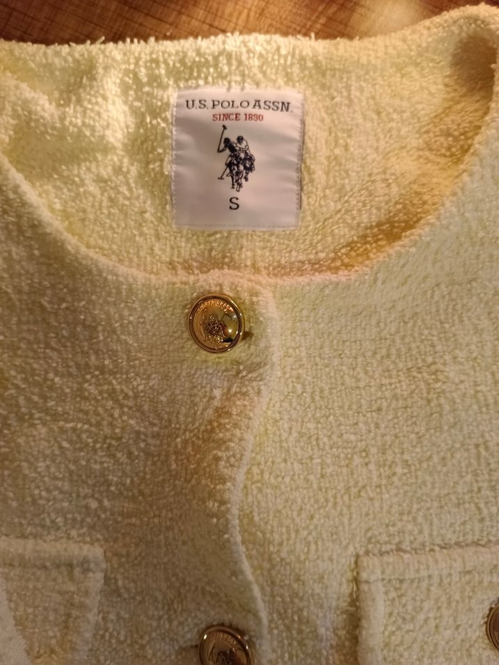 Düğmeli Sarı Kadın Midi Ceket - Görsel 3