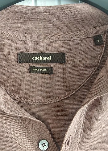 Bej Polo Yaka Erkek Keten Kazak - Görsel 3