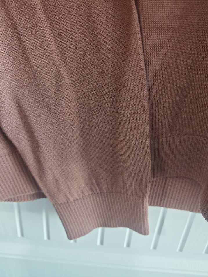 Bej Polo Yaka Erkek Keten Kazak - Görsel 2