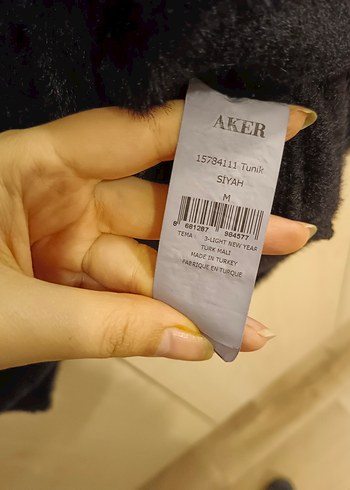 Mavi Kürklü Kadın Sweatshirt AKER - Görsel 4