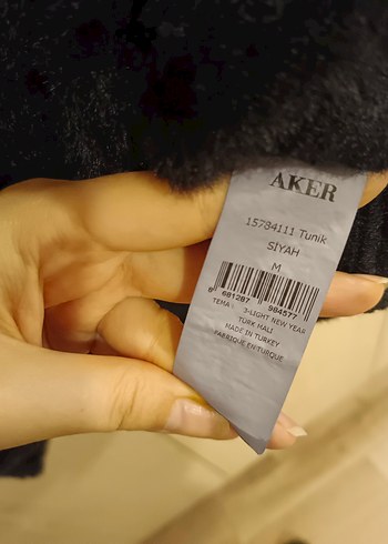 Mavi Kürklü Kadın Sweatshirt AKER - Görsel 5