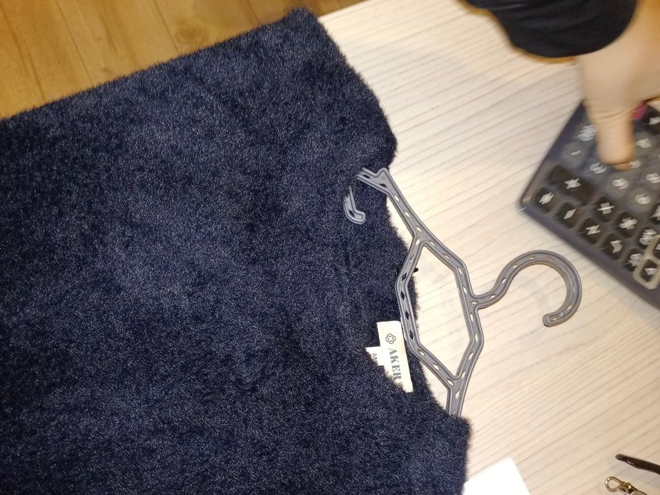 Mavi Kürklü Kadın Sweatshirt AKER - Görsel 3