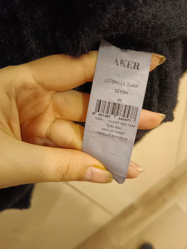 Mavi Kürklü Kadın Sweatshirt AKER - Görsel 4