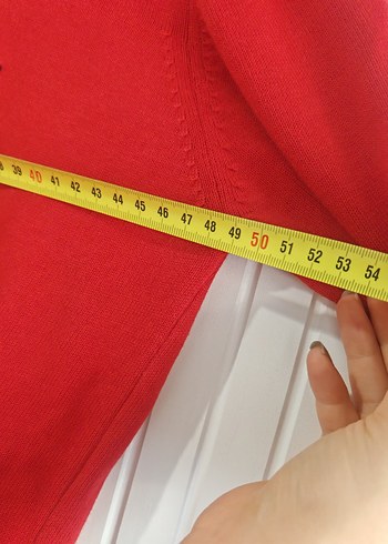 Kırmızı Balıkçı Yaka Kadın Kazak - Görsel 7