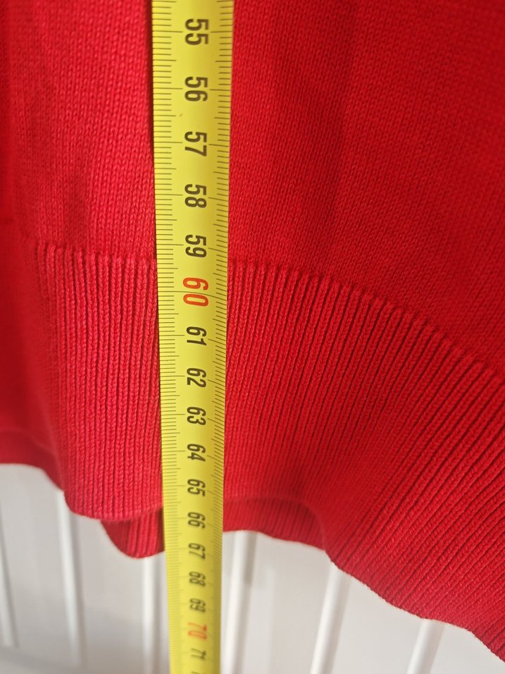 Kırmızı Balıkçı Yaka Kadın Kazak - Görsel 4