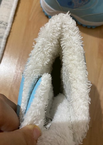 26 Beden mavi Renk Kız Çocuk Mavi Frozen Kar Botu