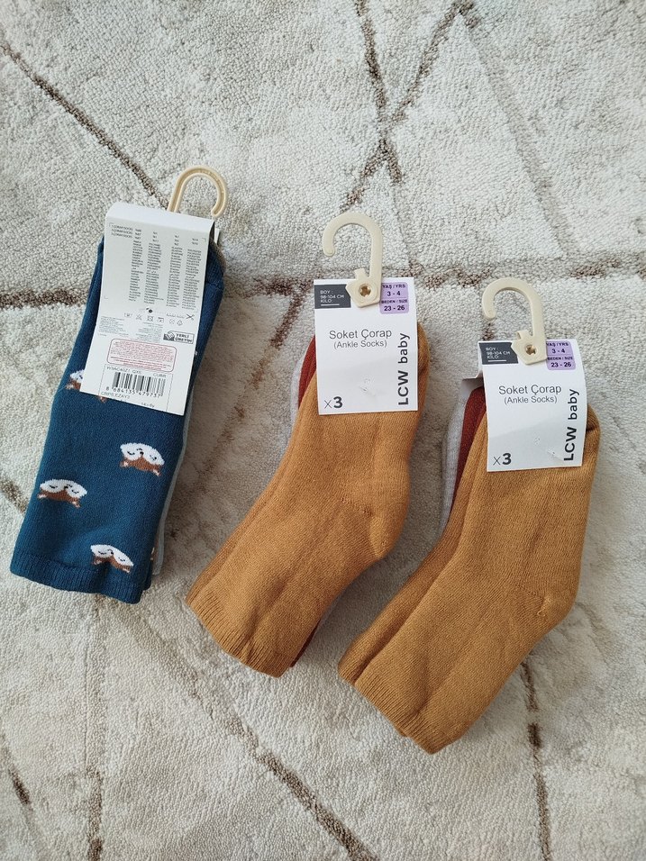 Erkek Çocuk havlu çorap seti - Görsel 3