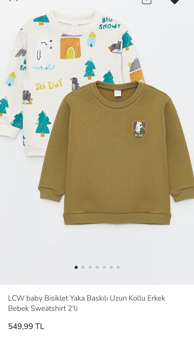 Erkek Çocuk 2li sweatshirt - Görsel 3