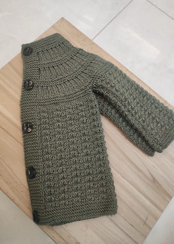 Kız Çocuk Renkli Örgü Uzun Kollu Hırka - Görsel 8