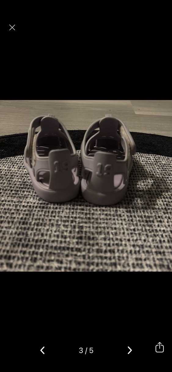 Lila Kız Çocuk Tokalı sandalet - Görsel 3