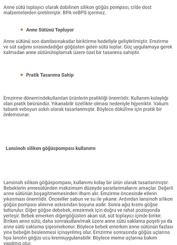 universal Beden beyaz Renk Göğüs pompası