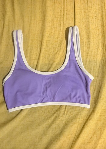 Mor Bisiklet Yaka Kolsuz Mayo - Görsel 2