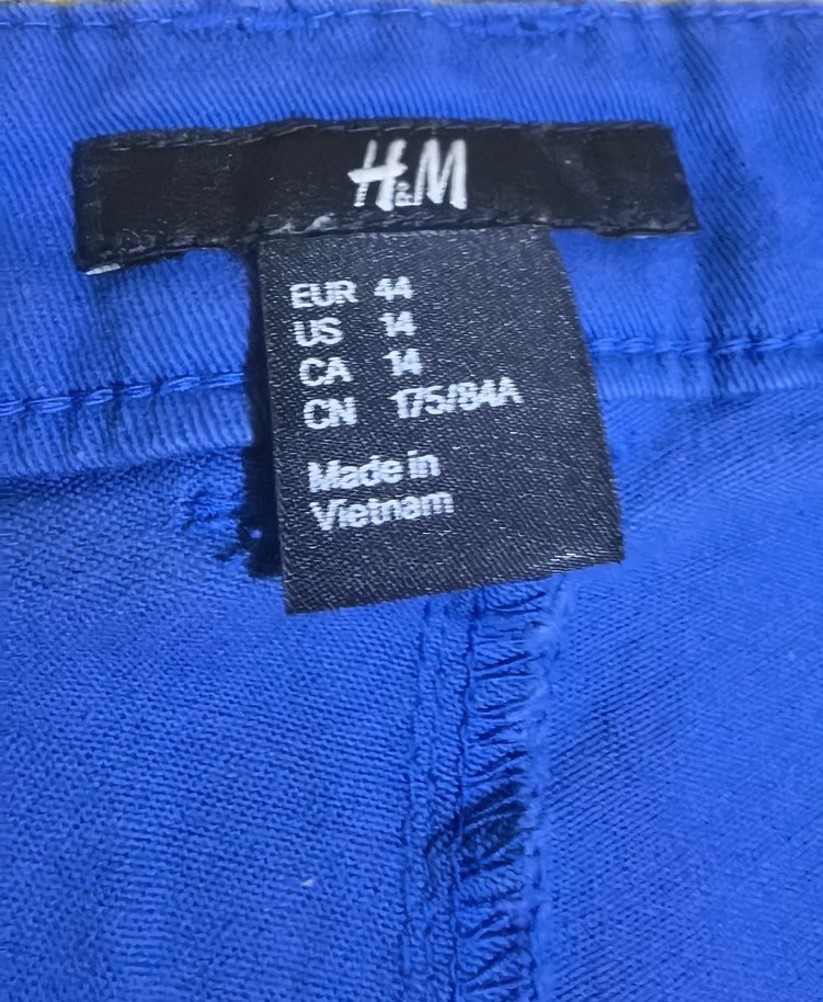 HM Kadın Mavi Denim Mini Şort - Görsel 2